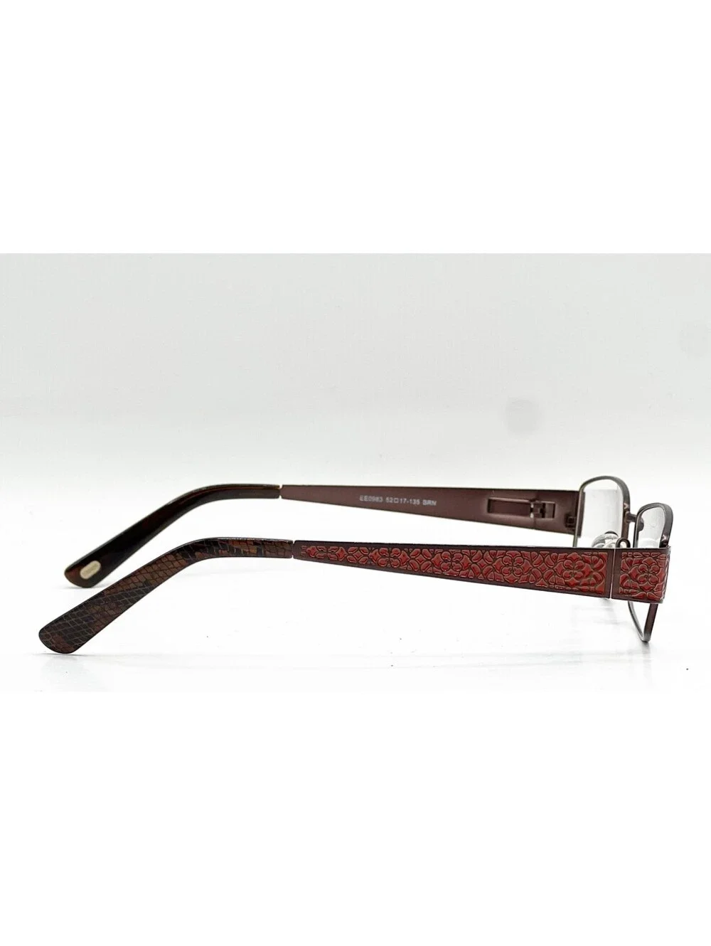 Enchant Eyewear Ee0983 Brn Brown Authentic Eyeglasses 52-17-135